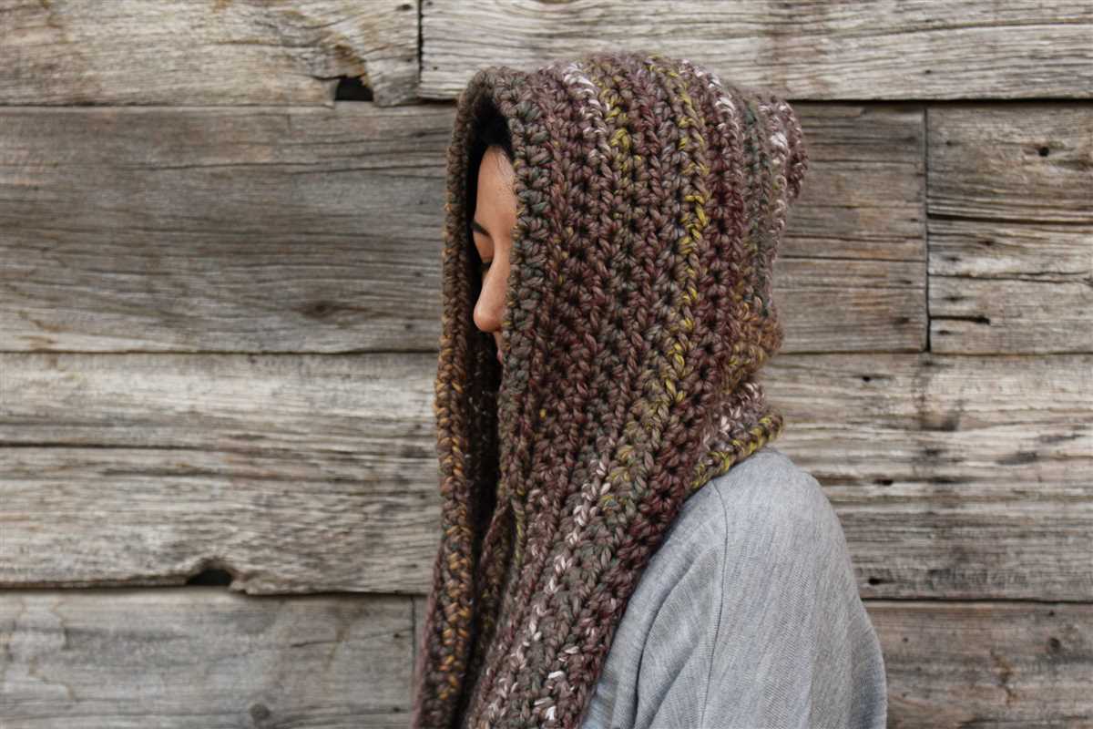 Knit scarf with pockets pattern