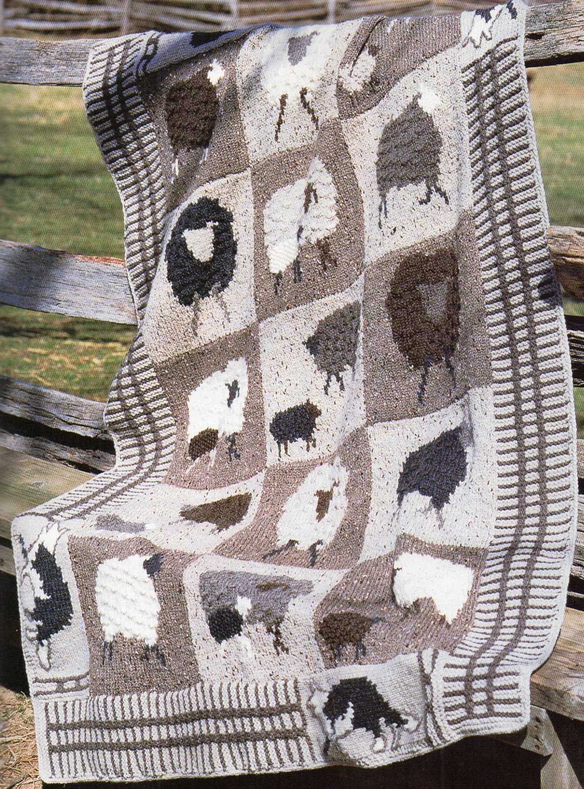 Knit sheep pattern