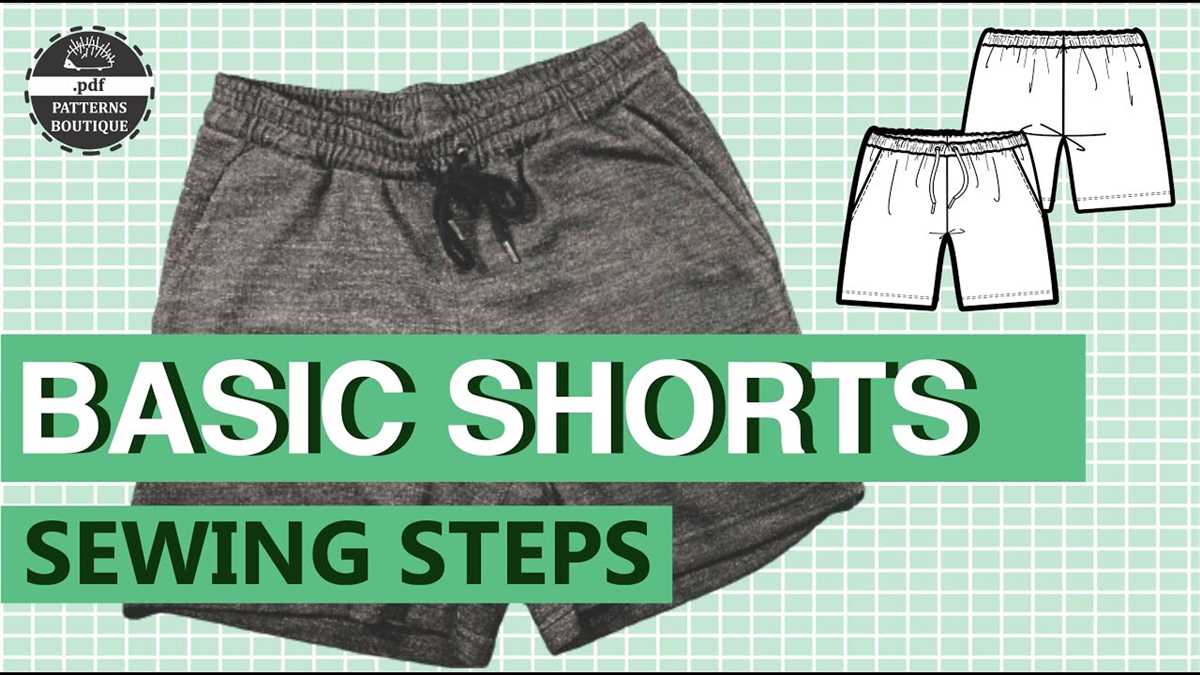 Knit shorts sewing pattern