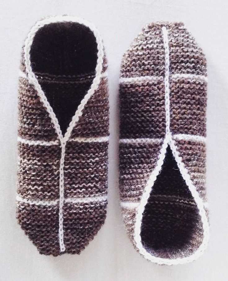 Knit slippers pattern free