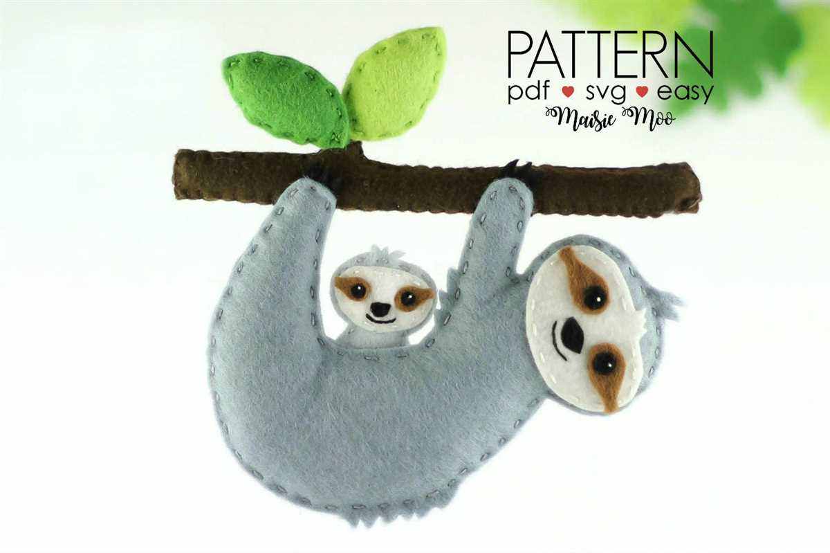 Knit sloth pattern