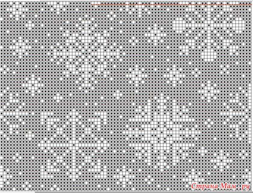 Knit snowflake pattern
