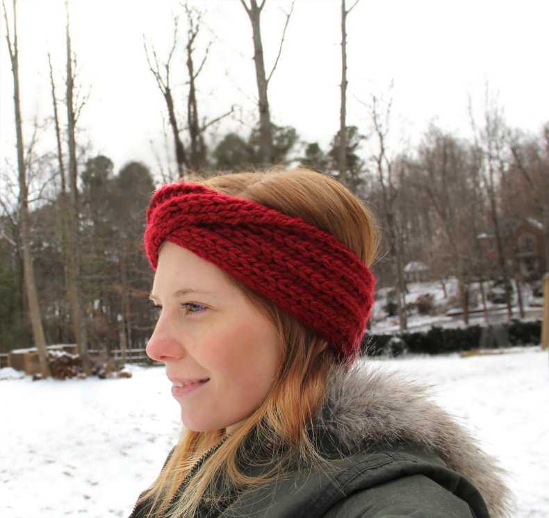 Knit turban headband pattern free