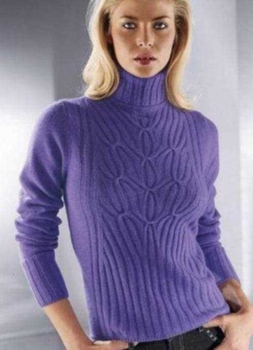 Knit turtleneck pattern