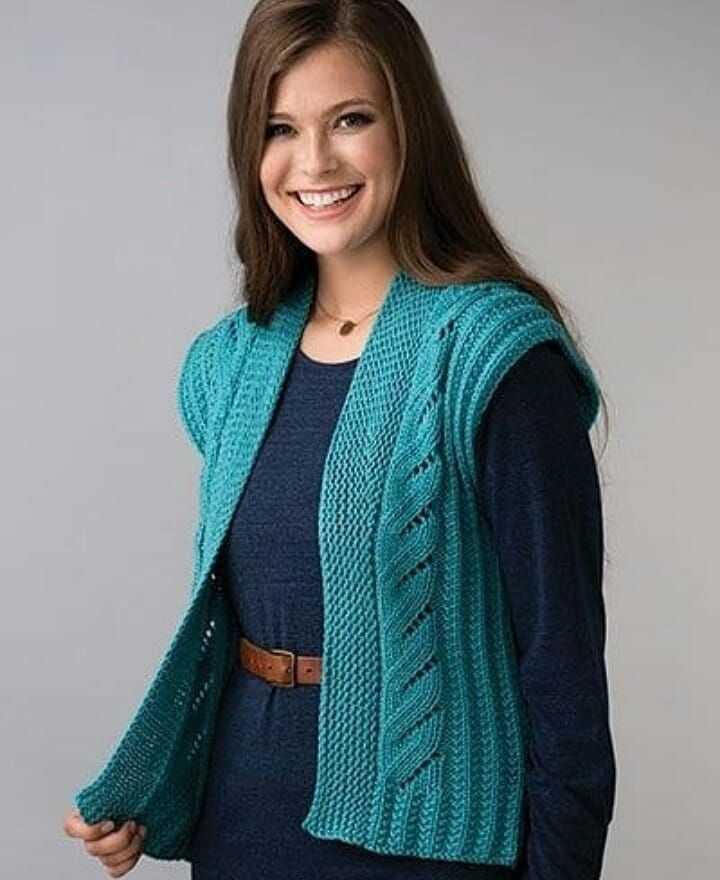 Knit vest pattern womens
