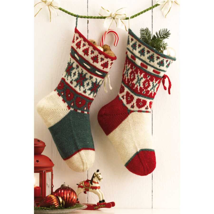 Knit xmas stocking pattern