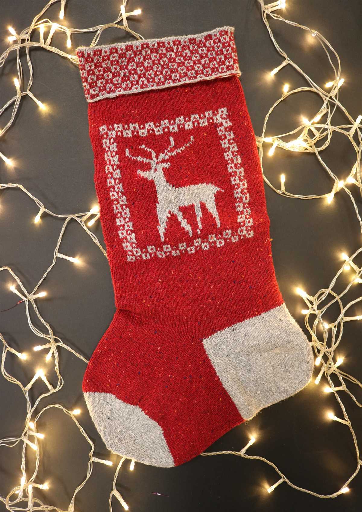 Knit xmas stocking pattern