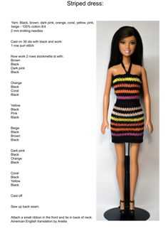 Knitted barbie clothes patterns free
