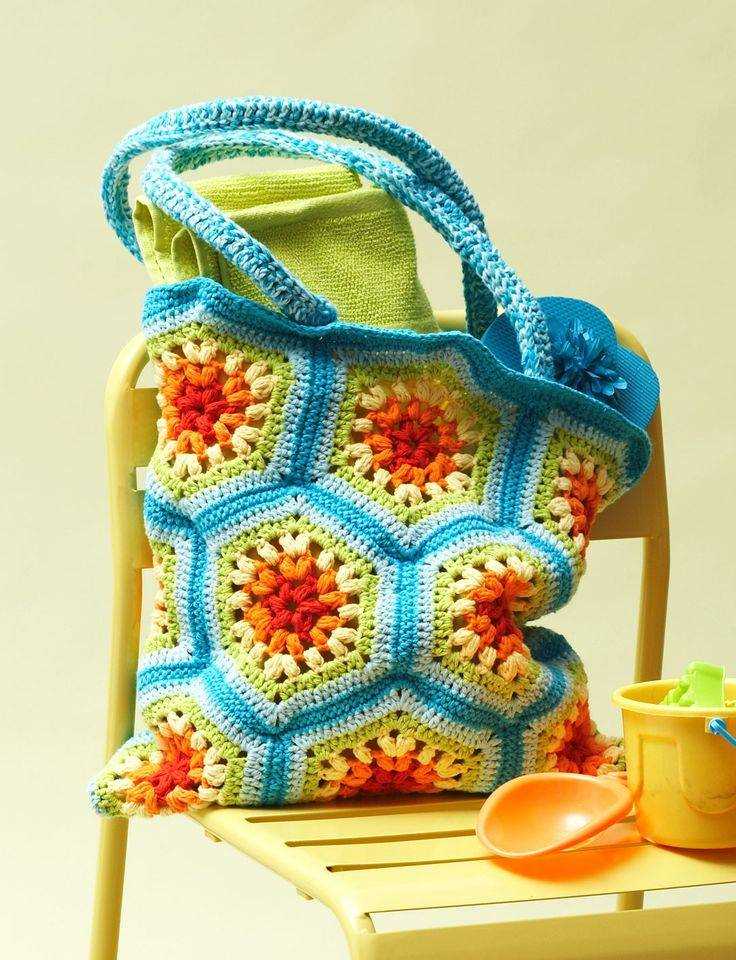 Knitted beach bag pattern