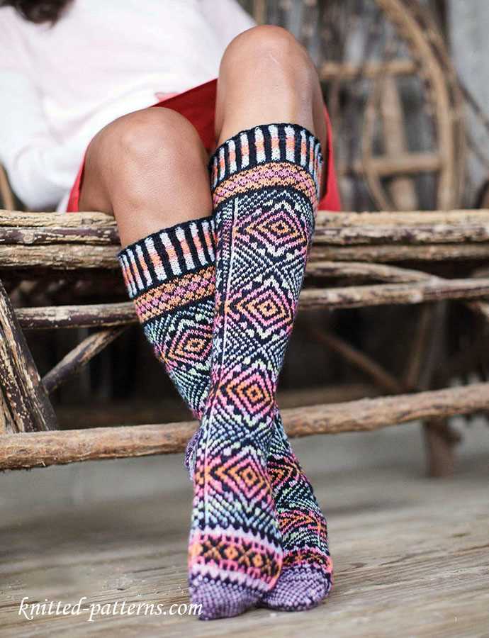 Knitted bed socks for adults patterns