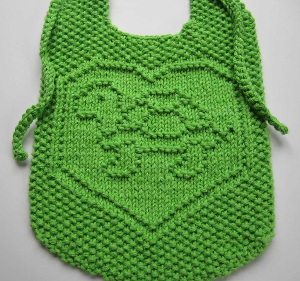 Knitted bib pattern free