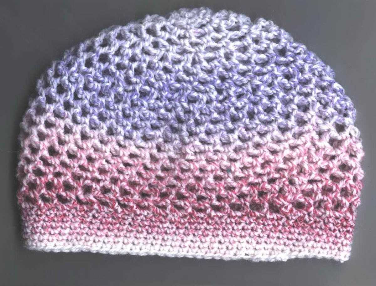 Knitted cancer cap pattern