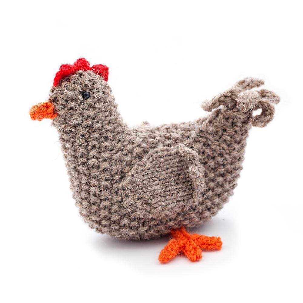 Knitted chick pattern