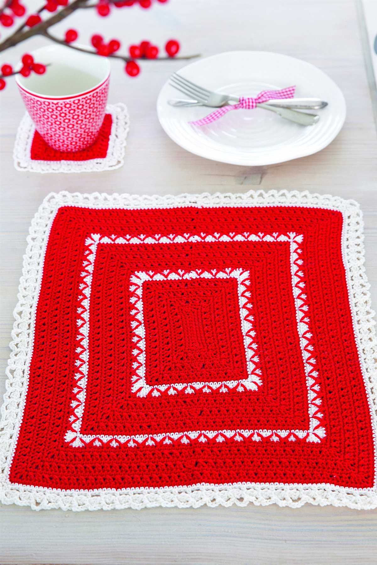 Knitted christmas coaster patterns