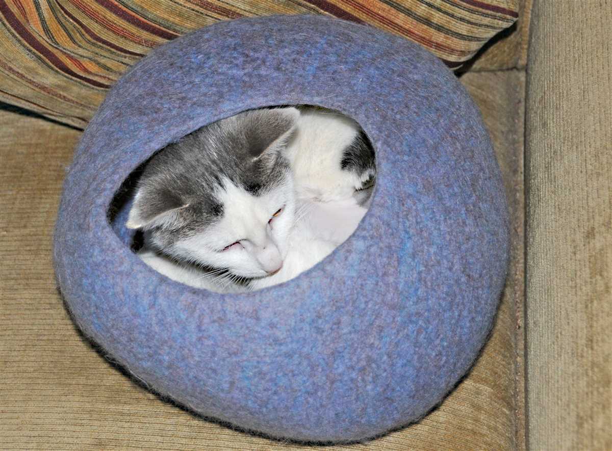 Knitted felted cat cave pattern