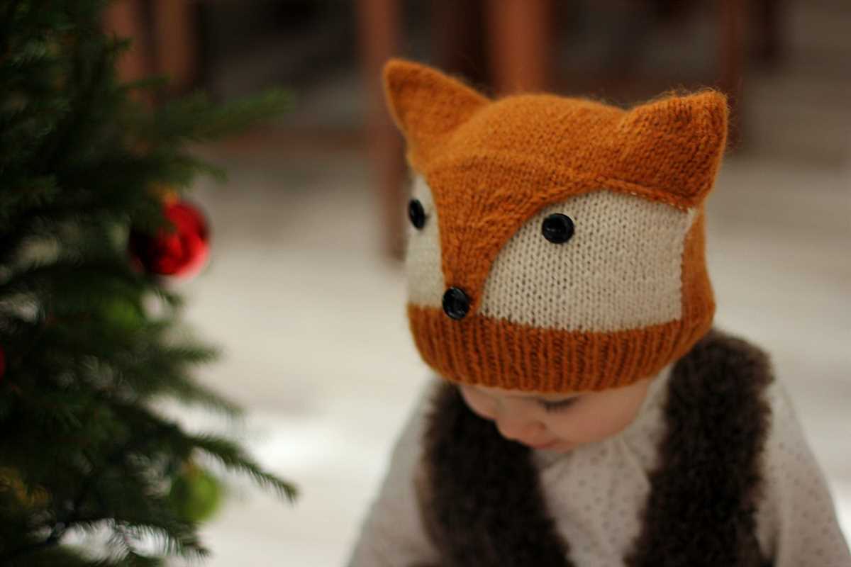 Knitted fox hat pattern free