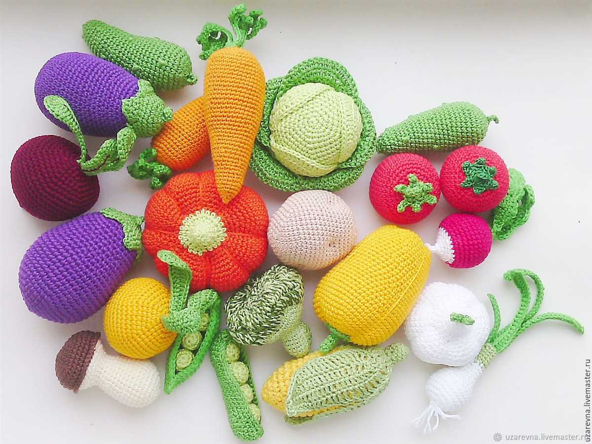 Knitted fruit and veg patterns