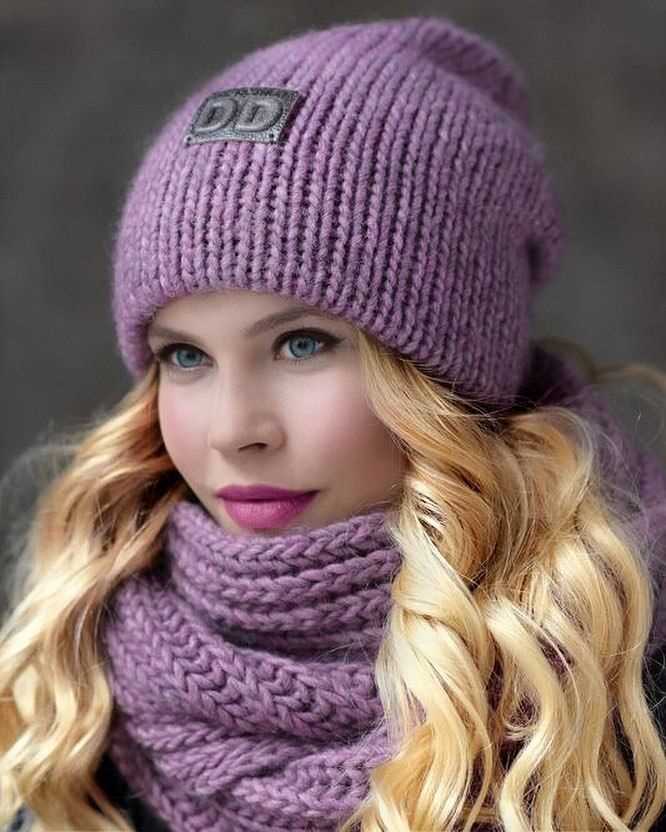 Knitted hair hat pattern