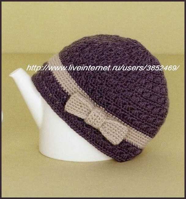 Knitted hair hat pattern