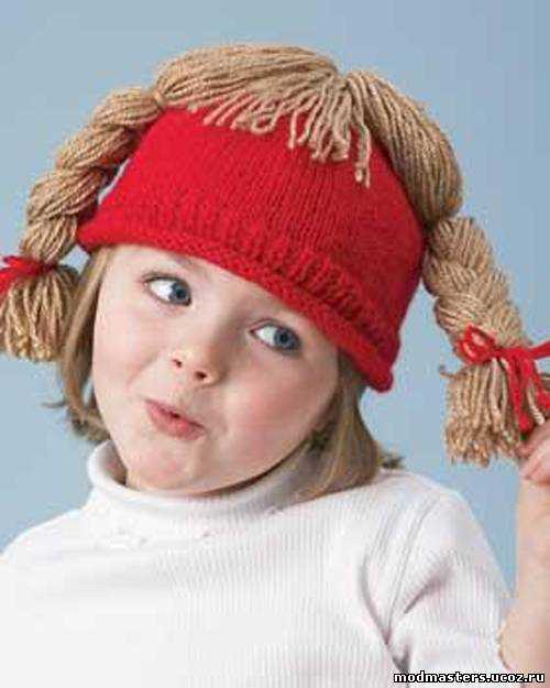 Knitted hair hat pattern