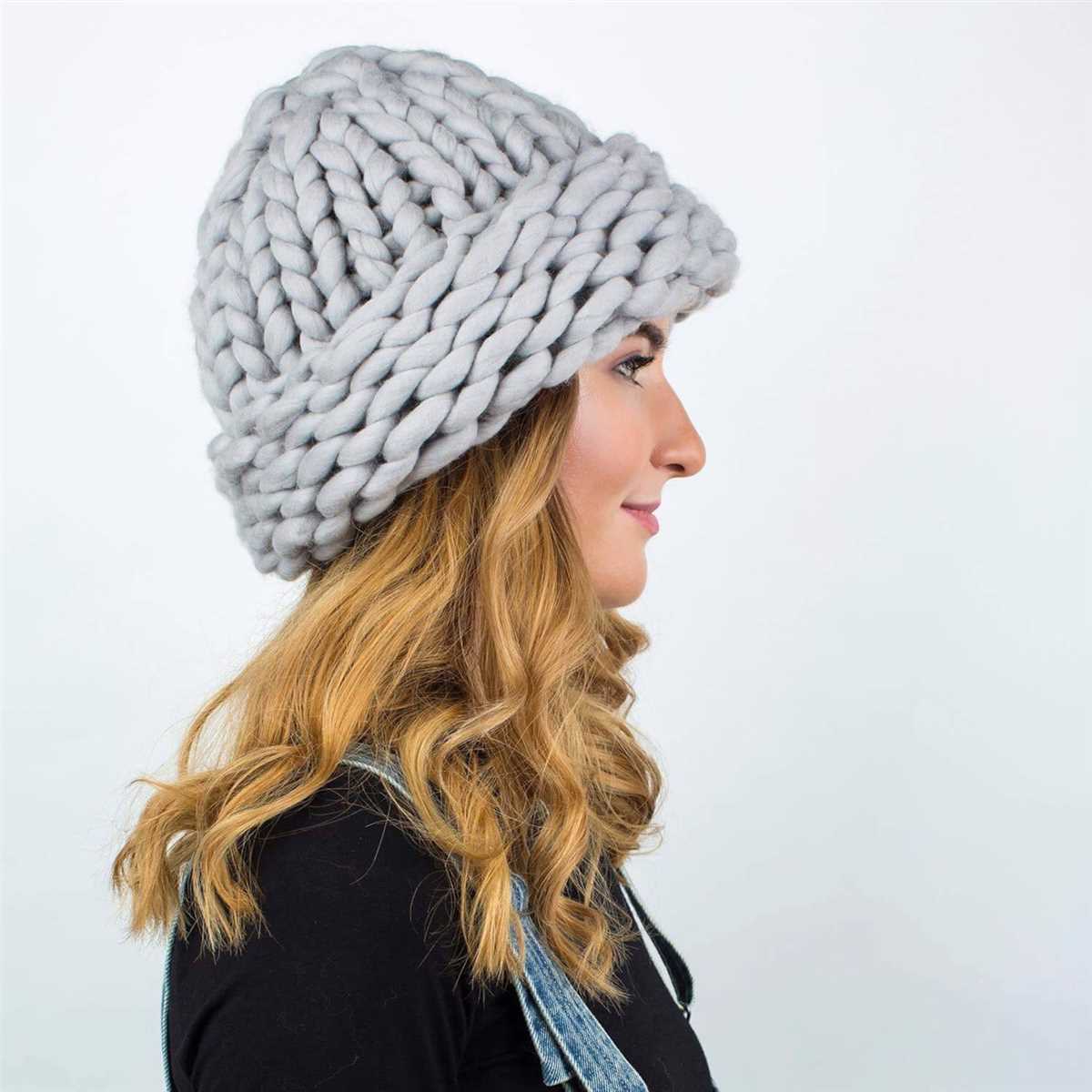 Knitted hat patterns using chunky yarn