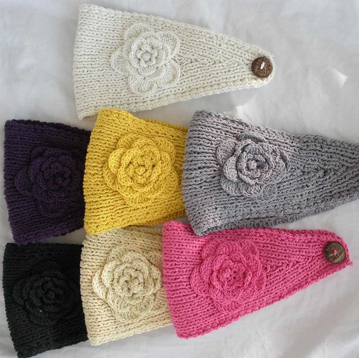 Knitted head bandana pattern