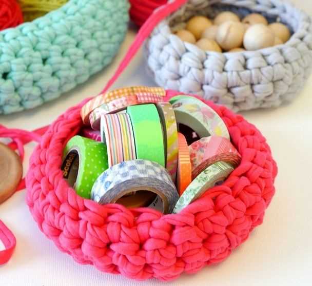 Knitted hot bowl holder pattern
