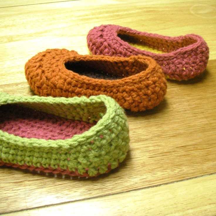Knitted house slippers pattern free