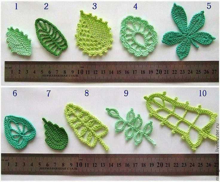 Knitted ivy leaf pattern