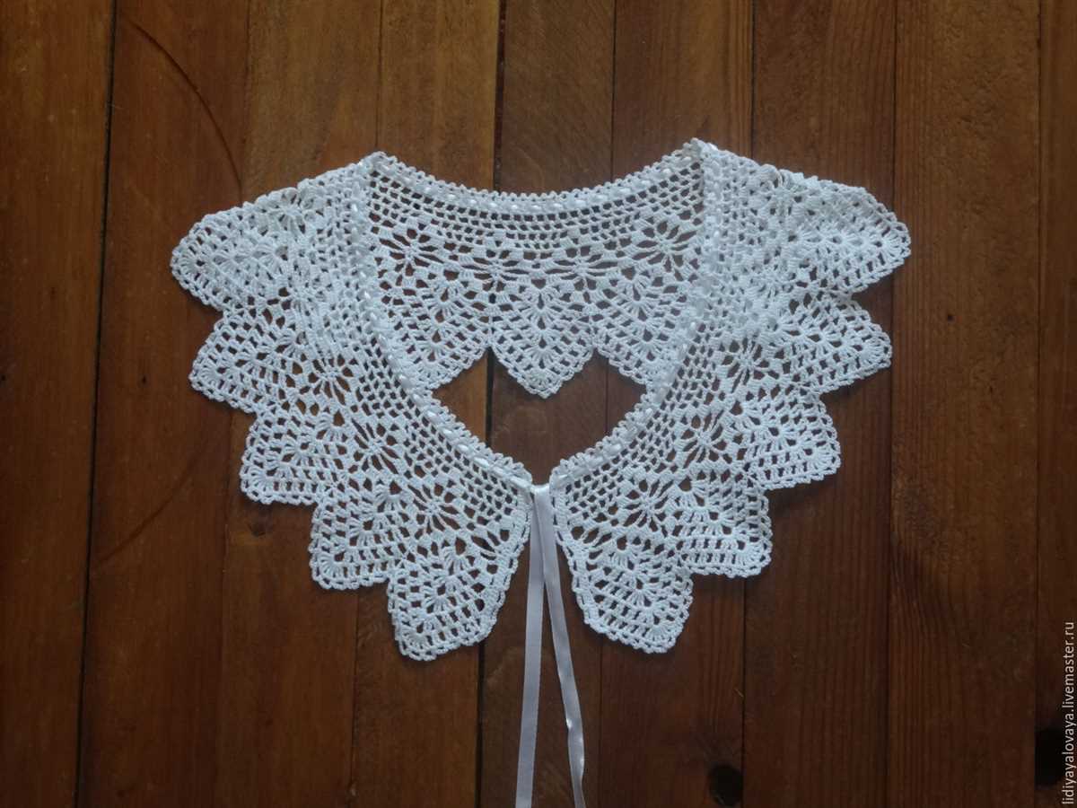 Knitted lace collar pattern