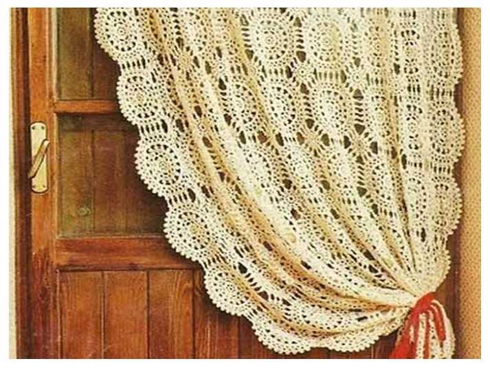 Knitted lace curtain patterns