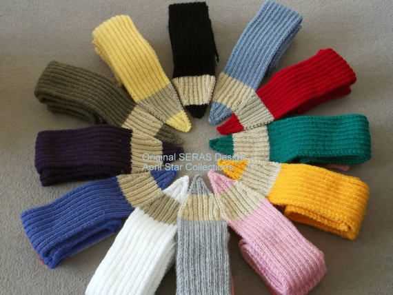 Knitted pencil scarf pattern