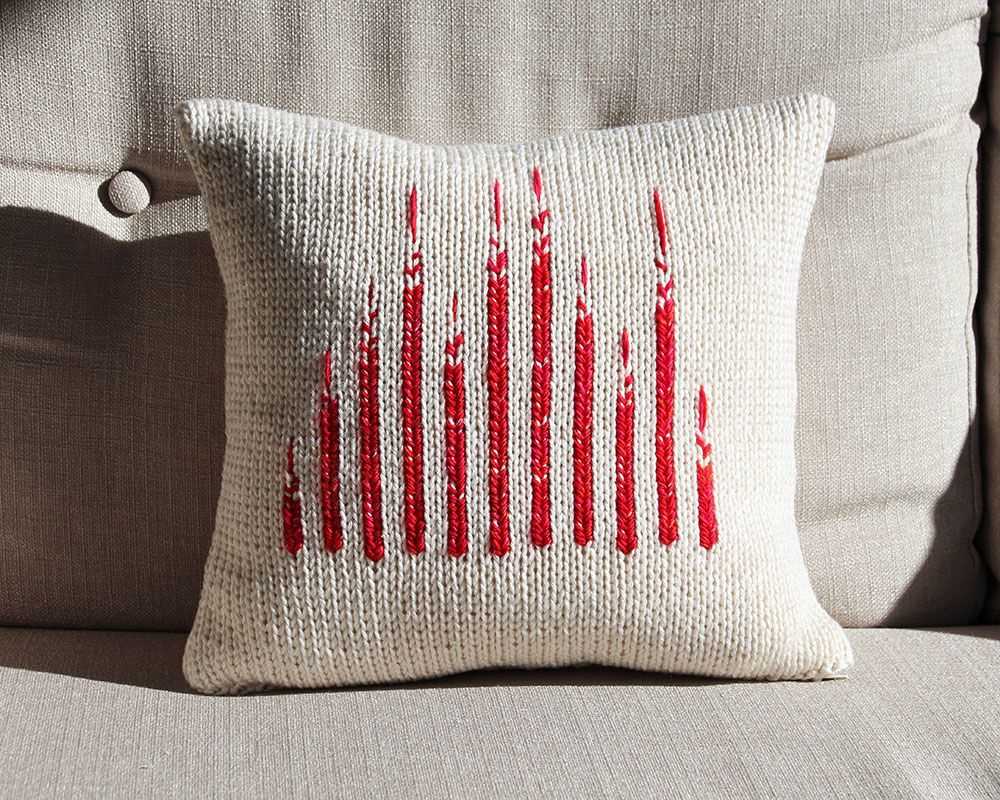 Knitted pillowcase pattern