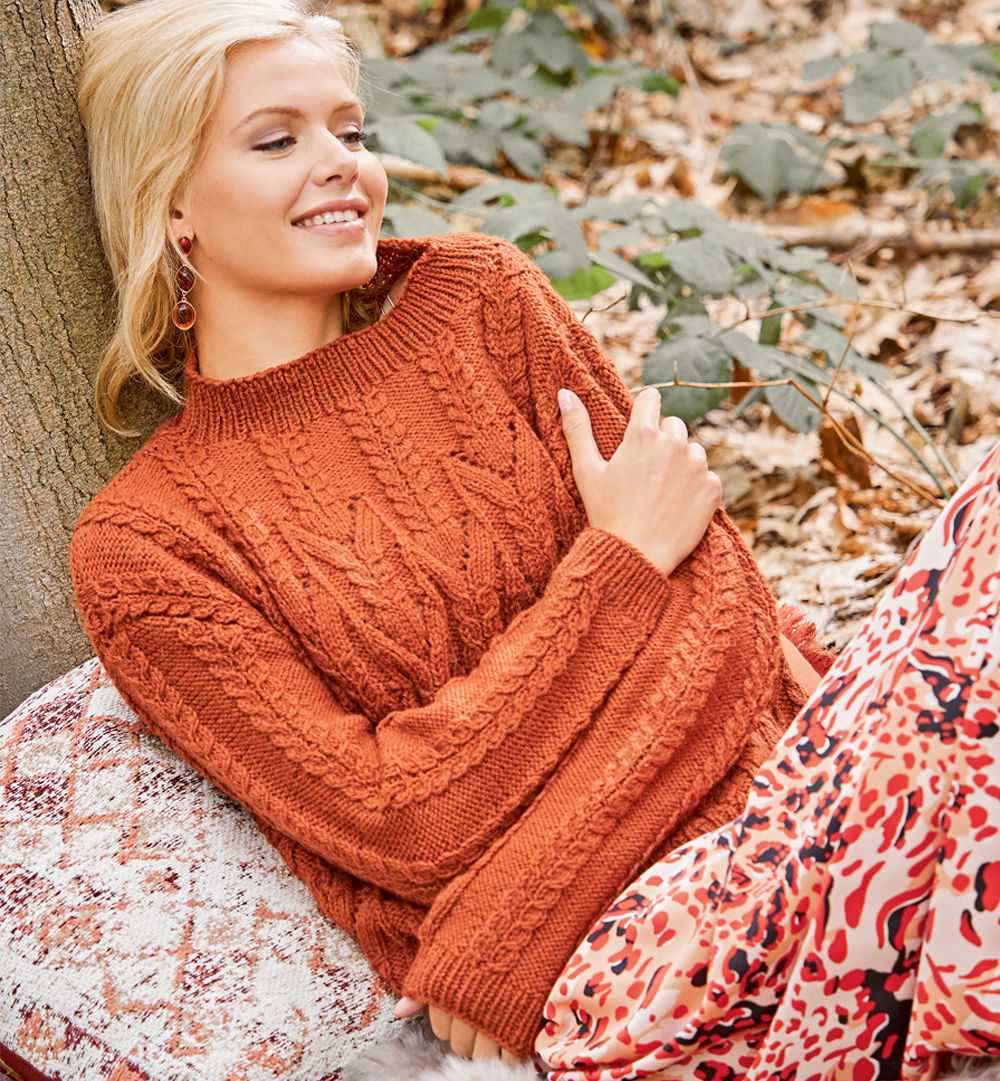 Knitted pullover sweater patterns free