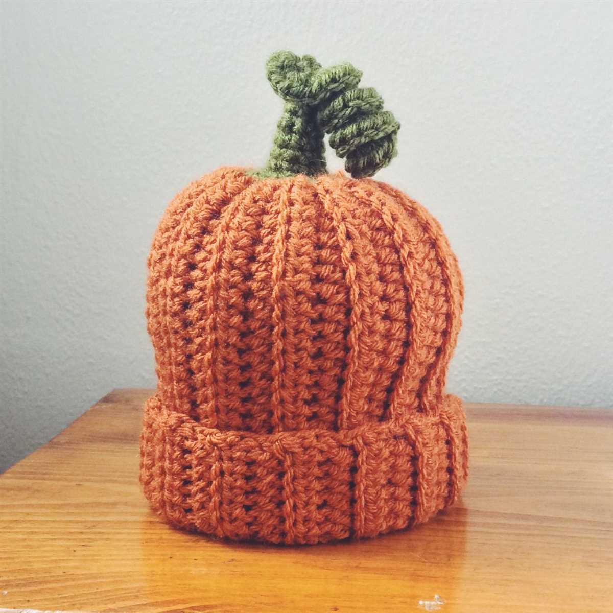 Knitted pumpkin hat pattern