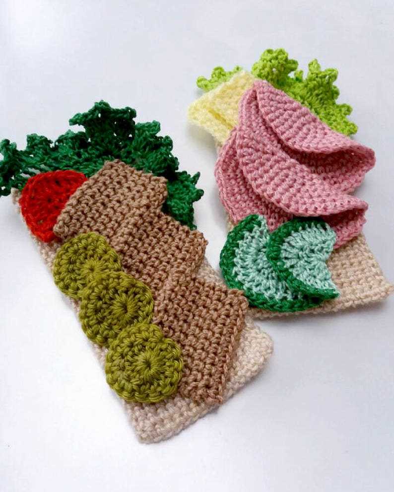 Knitted sandwiches patterns