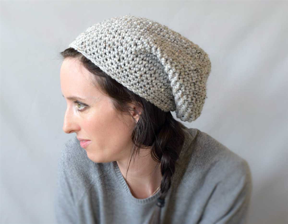 Knitted slouchy hat pattern free