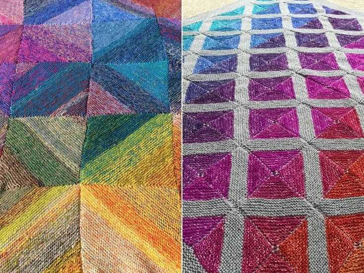 Knitted squares blanket pattern free