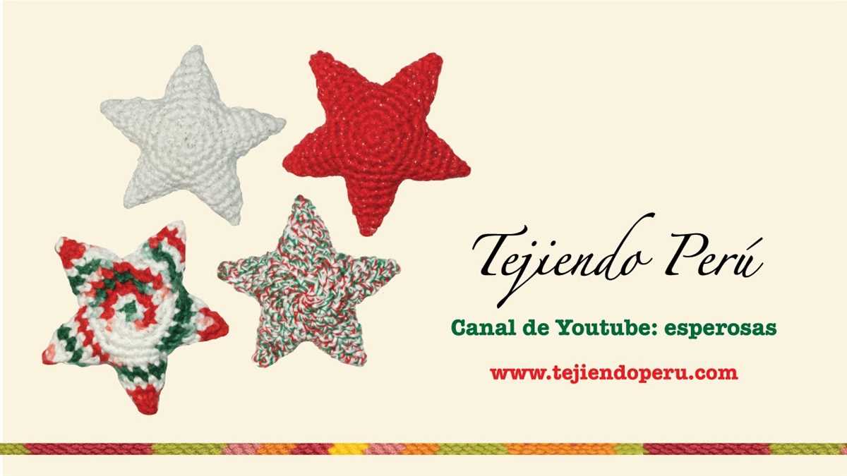 Knitted star ornament pattern