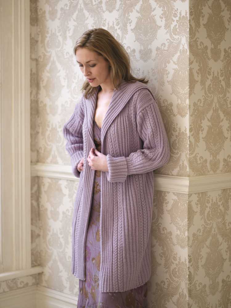 Knitted sweater coat pattern free