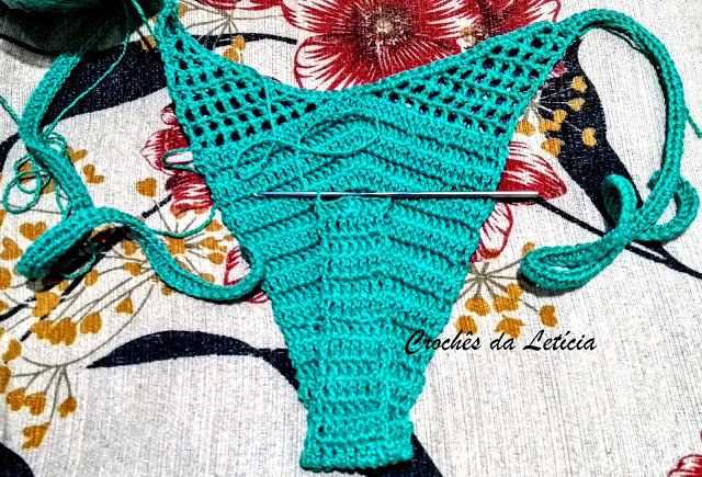 Knitted swimsuit pattern