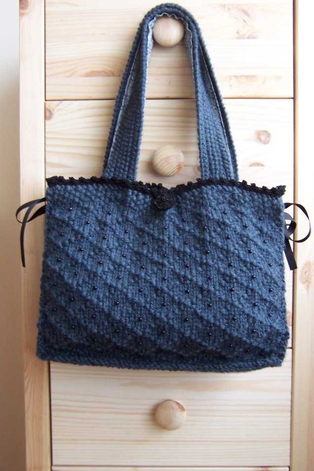 Knitted tote bag pattern free