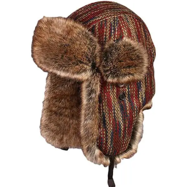 Knitted trapper hat pattern