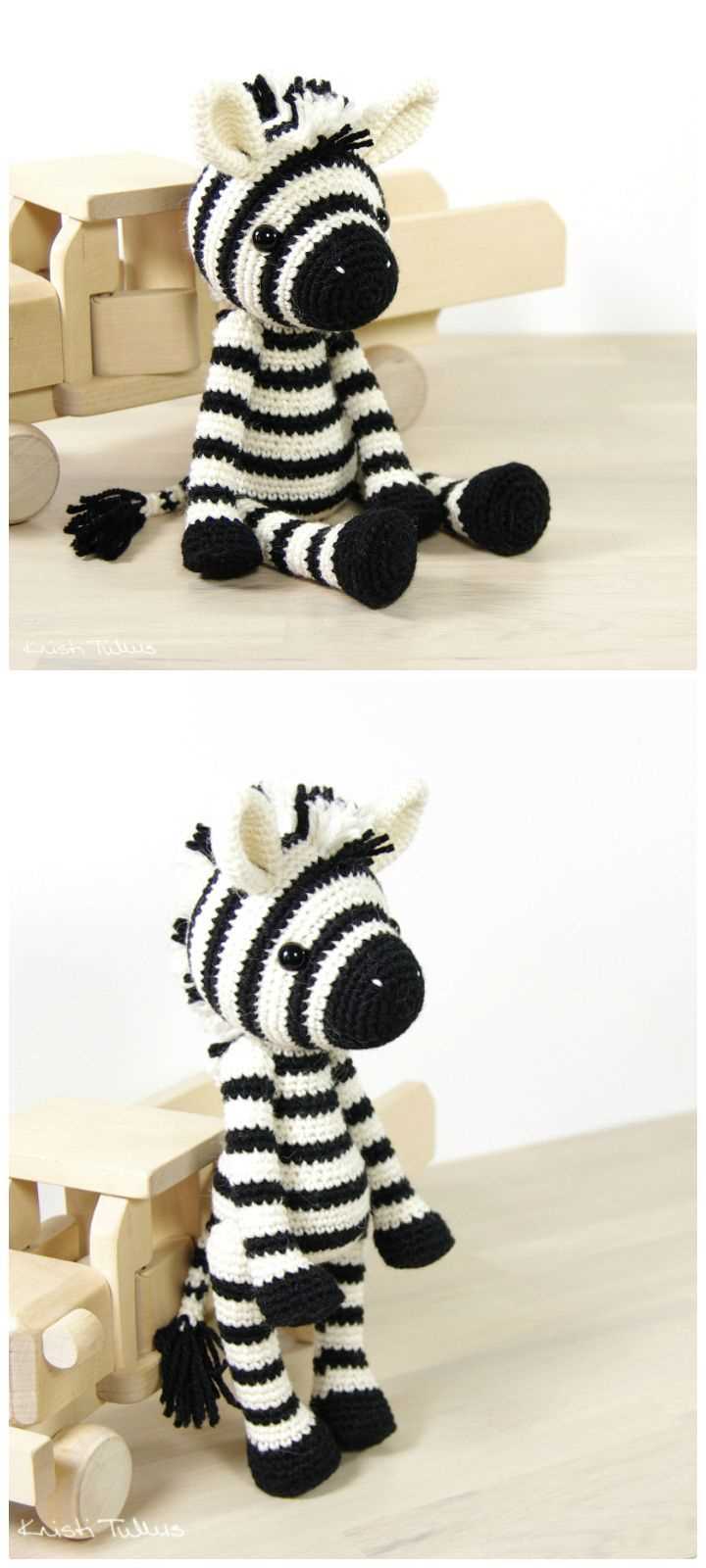 Knit Your Own Zebra - A Step-by-Step Pattern Guide Knitted zebra toy pattern