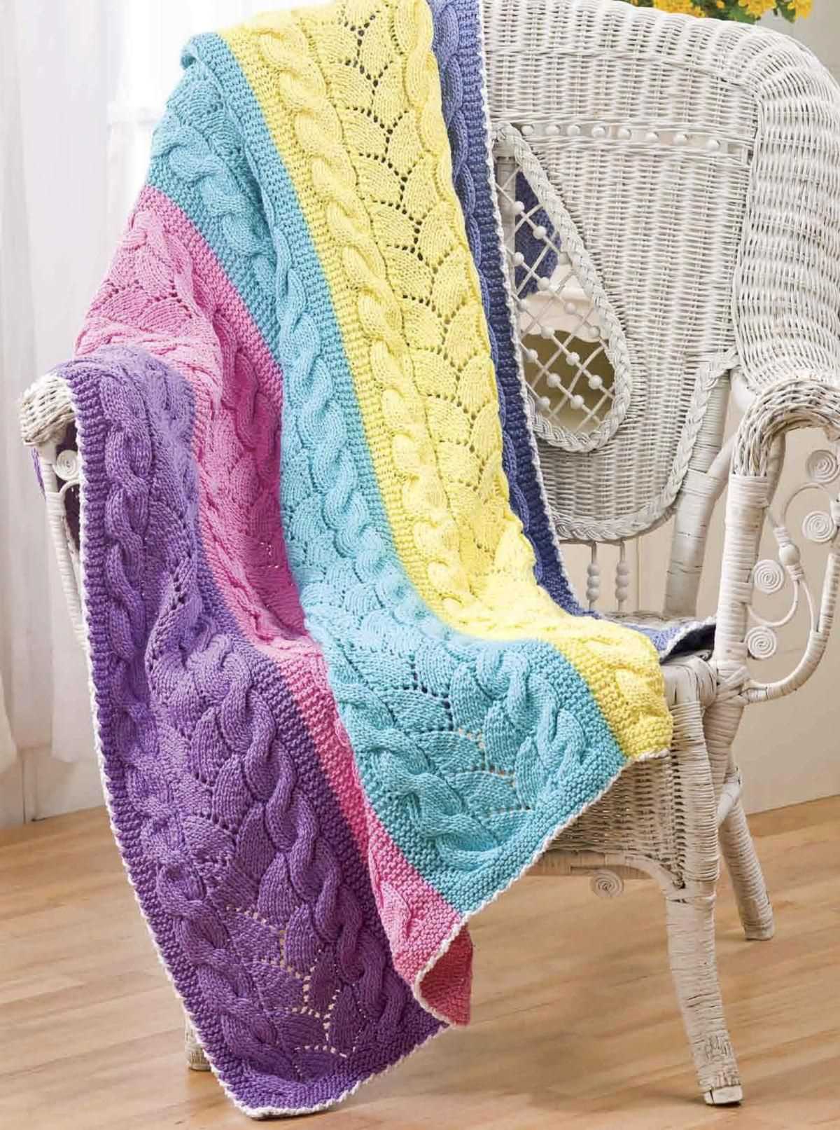 Knitted baby afghan patterns free