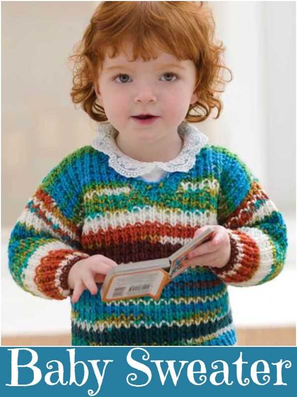 Knitted baby sweater free patterns