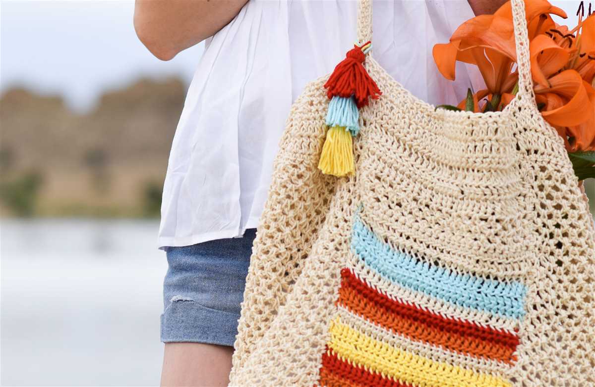 Knitted beach bag pattern