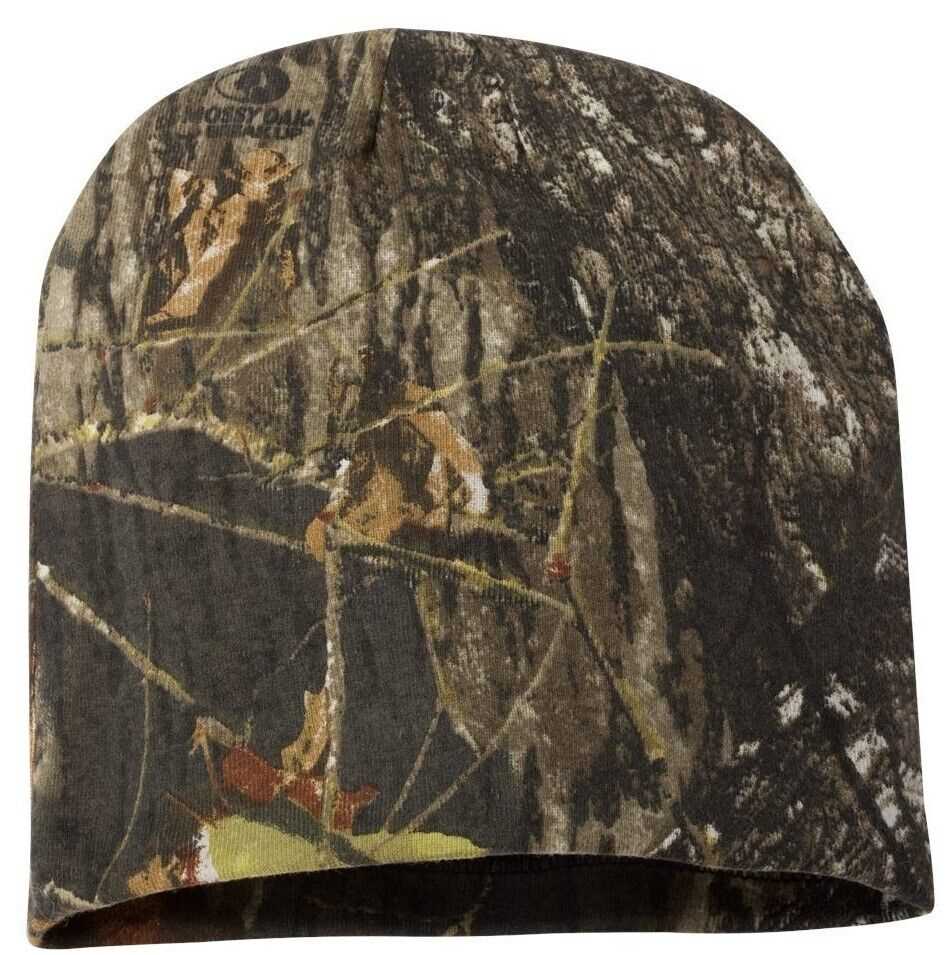 Knitted camouflage hat pattern