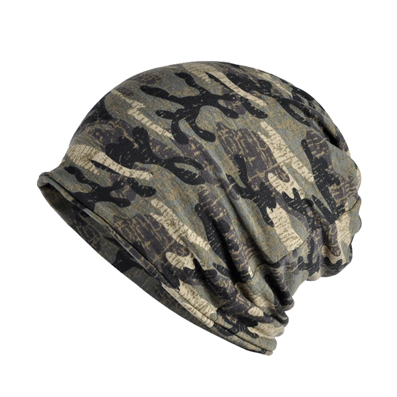 Knitted camouflage hat pattern