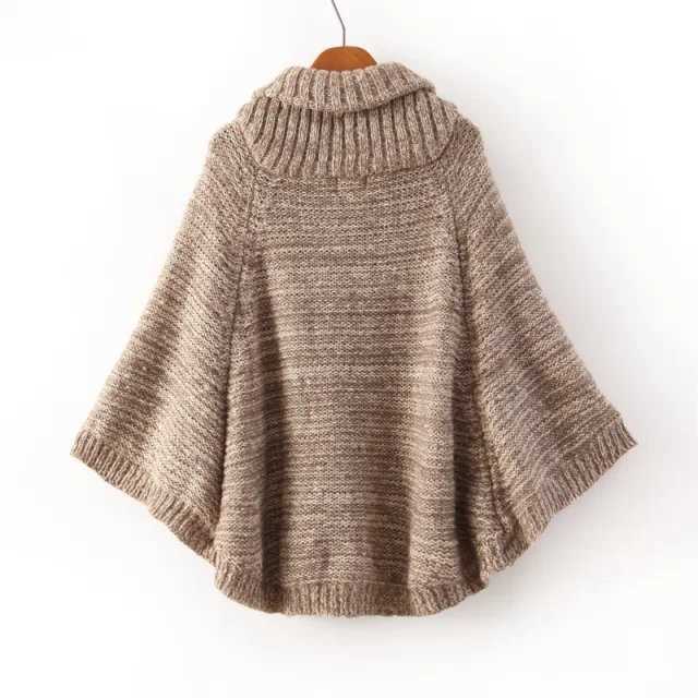 Knitted cape pattern with arm holes